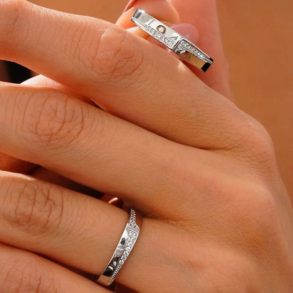 حلقه ست نقره 2208 – انگشتر ازدواج نامزدی حلقه ست نقره 2208 – انگشتر ازدواج/نامزدی