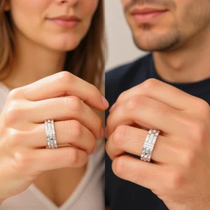 حلقه نامزدی نقره 925 عیار اصل حلقه نقره ست 2224