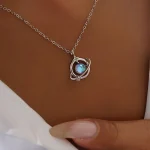 گردنبند نقره طرح کهکشان
