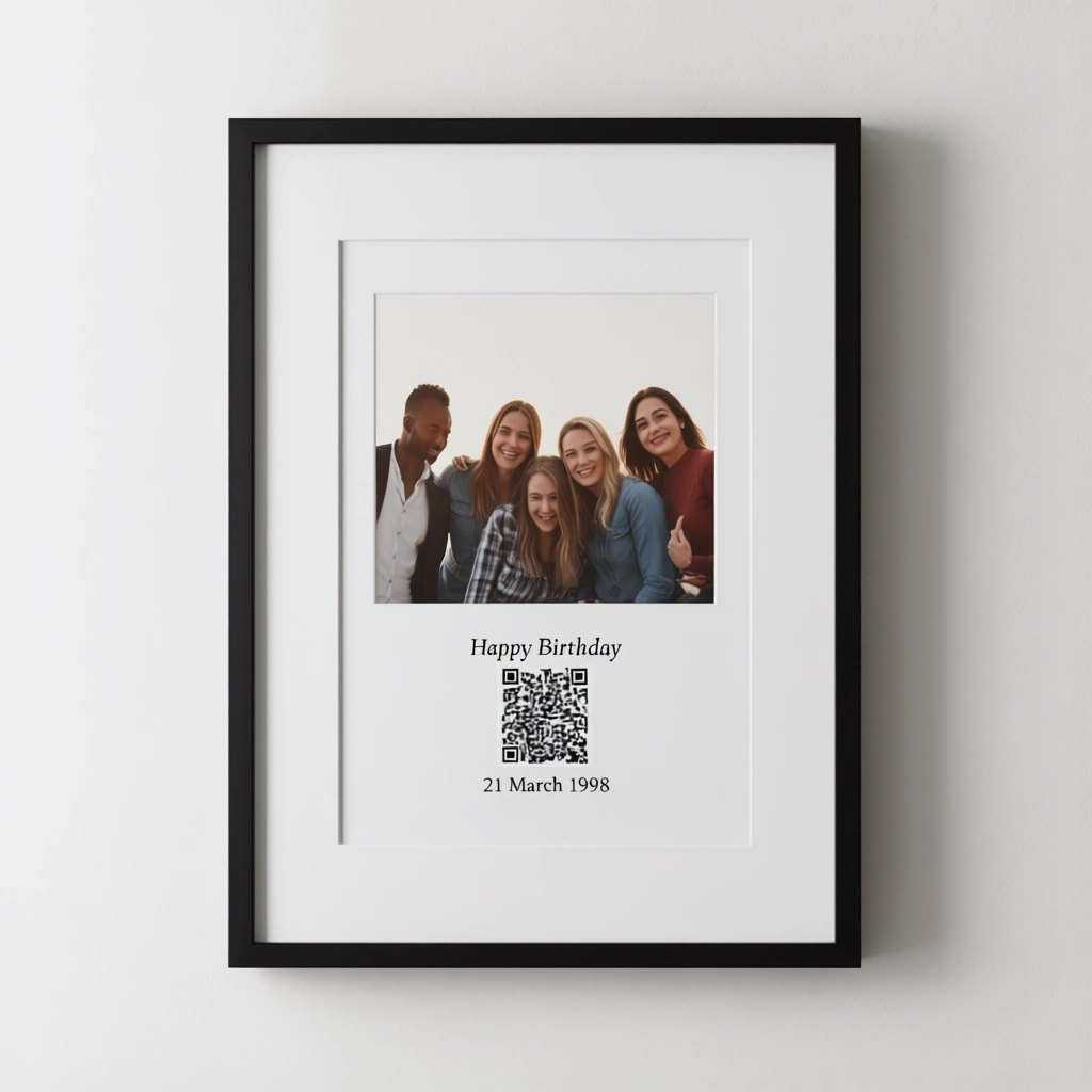 تابلو عکس صوتی سفارشی طرح تولدت مبارک