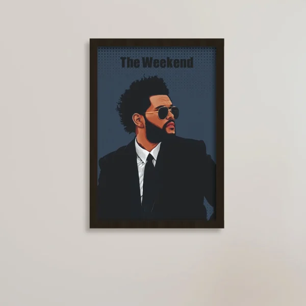 تابلو سفارشی موزیکال ویکند(The Weeknd) با آهنگ و عکس دلخواه / هدیه یادگار