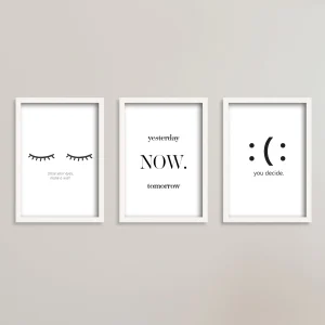 تابلو انگیزشی yesterday now tomorrow / هدیه یادگار