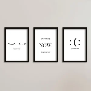 تابلو انگیزشی yesterday now tomorrow / هدیه یادگار