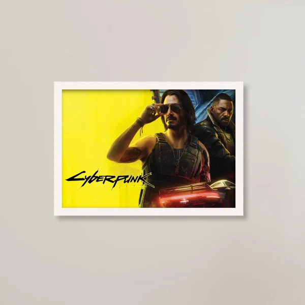 تابلو گیمینگ سایبرپانک Cyberpunk 2077 / هدیه یادگار