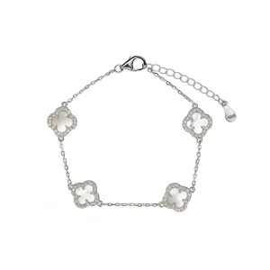 دستبند ونکلیف نقره زنانه نگین دار و ترند روز