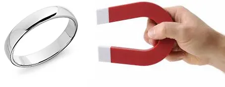 10 روش تشخیص نقره اصل از بدل راهکارهای علمی و کاربردی 3 شناسایی نقره اصل با آزمون آهنربا