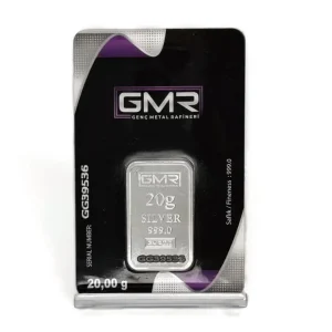 شمش نقره 20 گرمی 999 عیار GMR