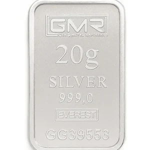 شمش نقره 20 گرمی 999 عیار برند GMR