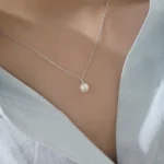 گردنبند نقره زنانه تک مروارید | فروشگاه یادگاه