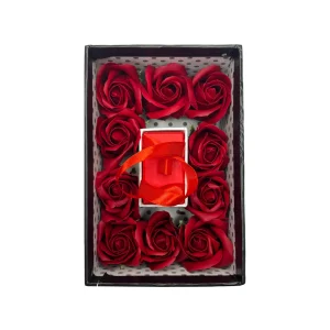 باکس و جعبه کادویی تزئین شده با گل رز