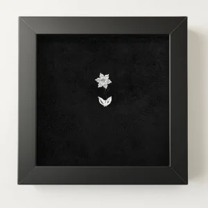 پیرسینگ ناف نقره مدل گل و برگ | خرید قسطی اسنپ‌پی از فروشگاه یادگار