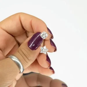 پیرسینگ نقره ناف طرح ستاره و نگین | خرید قسطی اسنپ‌پی از فروشگاه یادگار