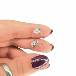 پیرسینگ نقره ناف طرح ستاره و نگین | خرید قسطی اسنپ‌پی از فروشگاه یادگار