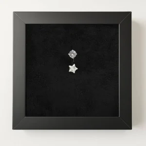 پیرسینگ نقره ناف طرح ستاره و نگین | خرید قسطی اسنپ‌پی از فروشگاه یادگار