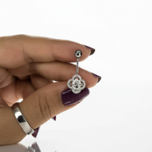 پیرسینگ نقره ناف مدل ونکلیف | خرید قسطی اسنپ‌پی از فروشگاه یادگار