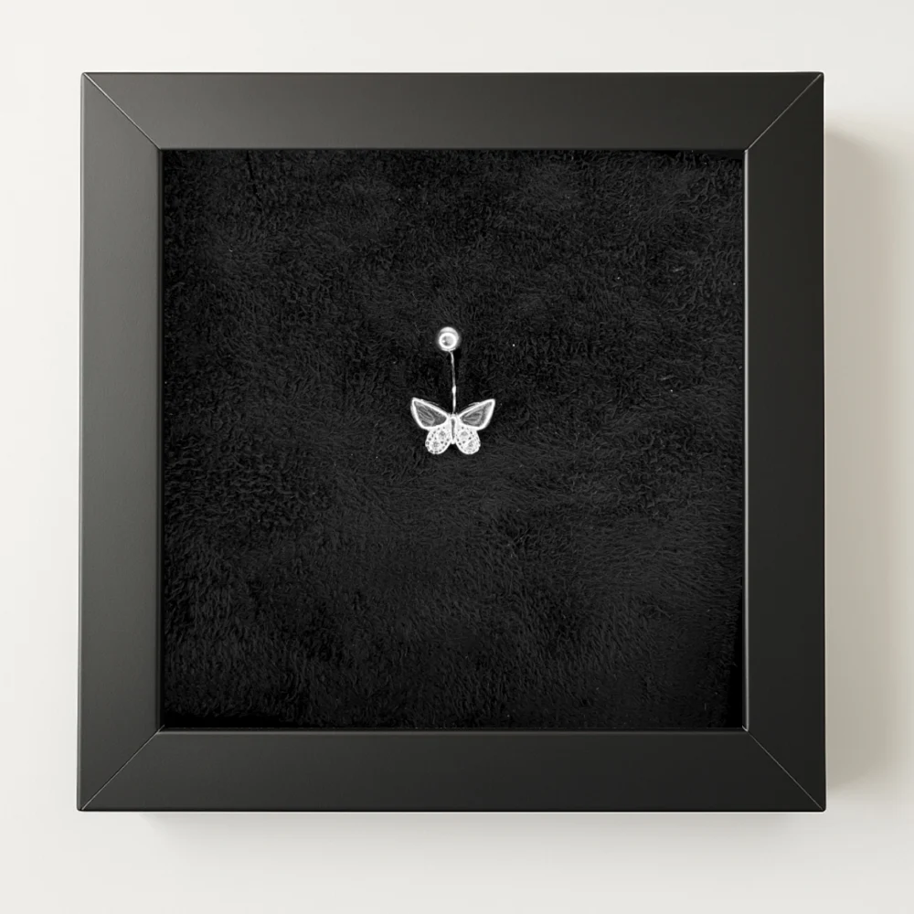 پیرسینگ نقره ناف مدل پروانه ساده و نگیندار | خرید قسطی اسنپپی از فروشگاه یادگار پیرسینگ نقره ناف مدل پروانه ساده و نگیندار | خرید قسطی اسنپپی از فروشگاه یادگار