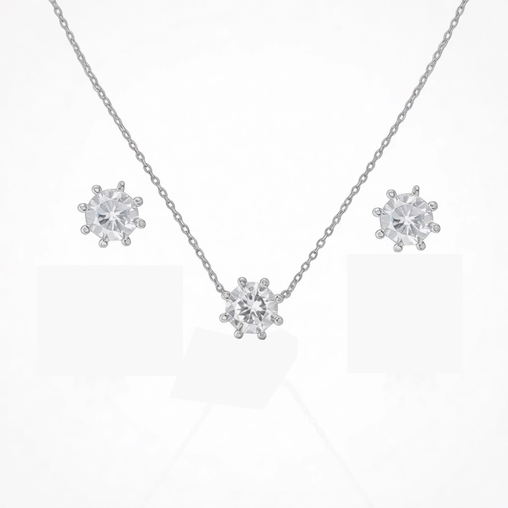 نیم ست نقره 925 اصل مدل خورشیدی نگیندار نیم ست نقره 925 اصل مدل خورشیدی نگیندار