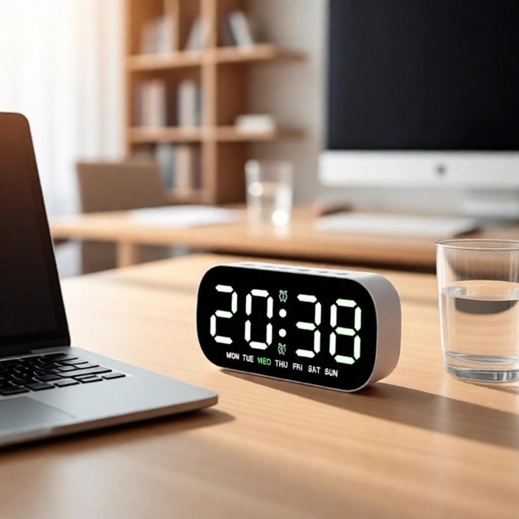 کاربرد ساعت رومیزی در تمرکز