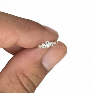 پیرسینگ نقره بینی زنانه مدل گلبرگ | قسطی اسنپ پی فروشگاه یادگار