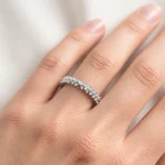 انگشتر نقره خاویاری 925 اصل دخترانه و زنانه