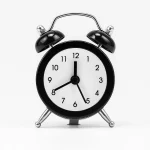 ساعت رومیزی زنگدار کلاسیک با صفحه ساده سایز کوچک