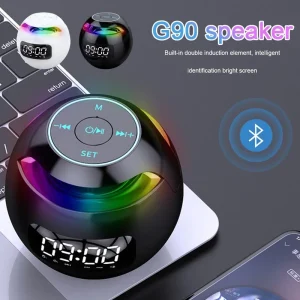 خرید اسپیکر ساعت دار بلوتوثی قابل حمل مدل G90S