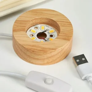 چراغ خواب گوی کریستالی فضانورد و ماه