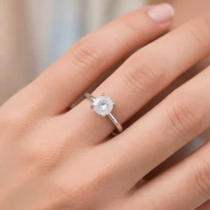 انگشتر نقره 925 اصل مدل تک نگین خاص