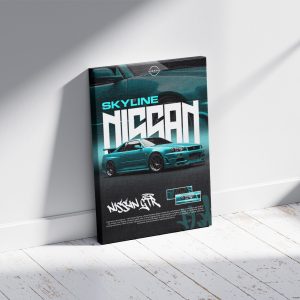 تابلو ماشین نیسان اسکایلاین GTR قاب شاسی