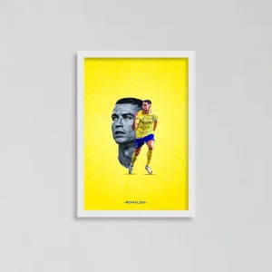 تابلو کریستیانو رونالدو Cristiano Ronaldo - النصر سفید