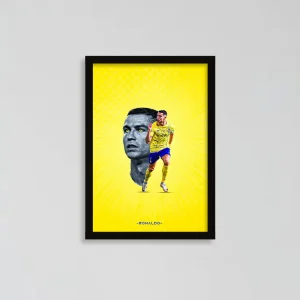 تابلو کریستیانو رونالدو Cristiano Ronaldo - النصر مشکی