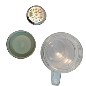 لیوان دمنوش دو جداره پیرکس با درب استیل 400 میلی لیتر