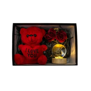 پک ولنتاین عاشقانه شامل خرس و گوی کریستالی