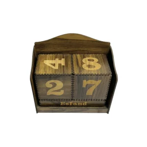 تقویم چوبی مبله مدل رومیزی