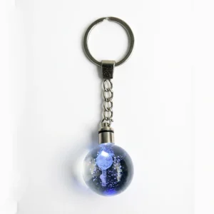 جاکلیدی گوی کریستالی چراغ‌دار