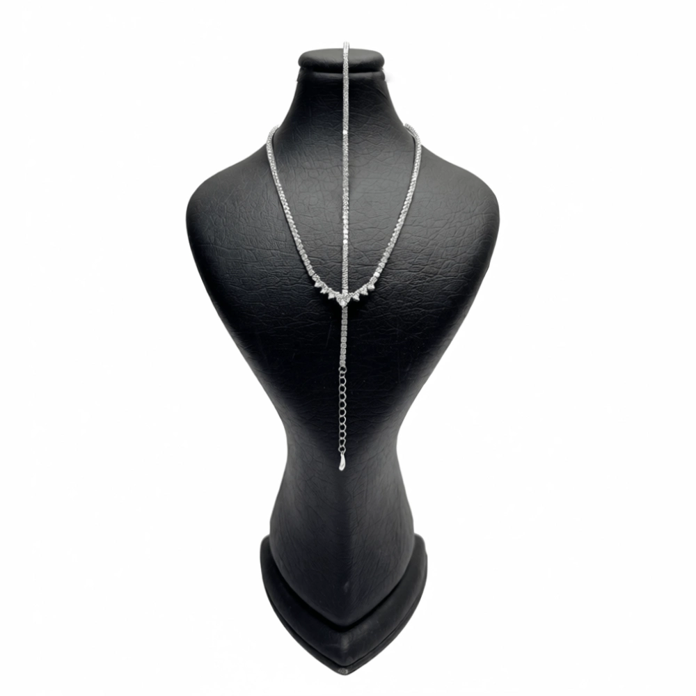 نیم ست نقره دخترانه و زنانه مدل تنیسی قلب دار دو تکه نیم ست نقره دخترانه و زنانه مدل تنیسی قلب دار دو تکه